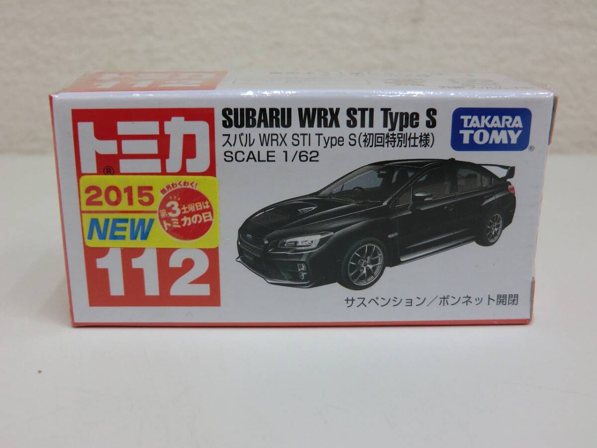 玩具祭 トミカ ミニカー 112 スバル WRX STI Type S 初回特別仕様 1/62 黒 ブラック 未使用 車 自動車 TAKARA TOMY 自宅保管品
