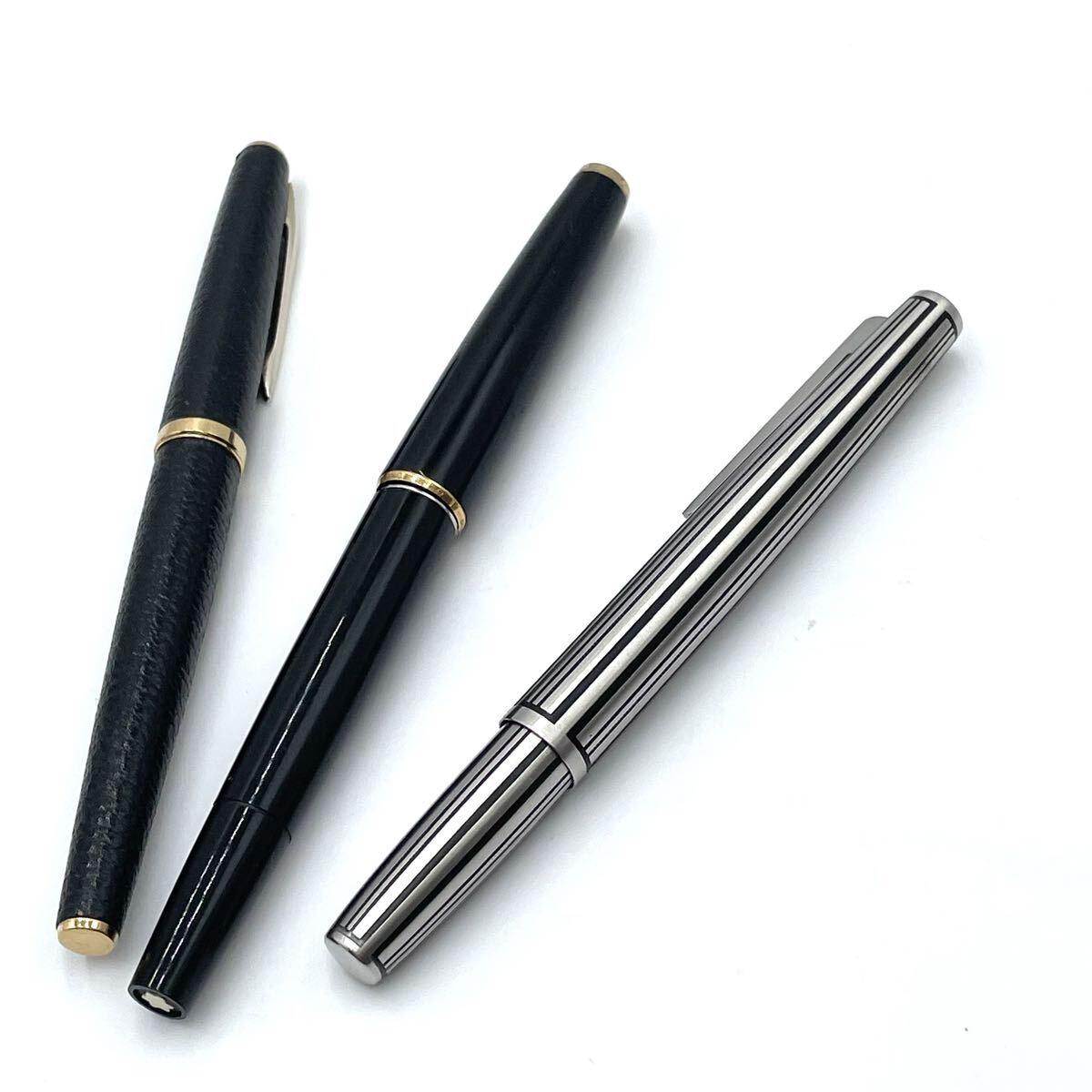 １円 Mont Blanc モンブラン 320 万年筆ペン先 585 PLATINUM プラチナ ペン先18K SAILOR セーラー 文房具 ３点セット現状品