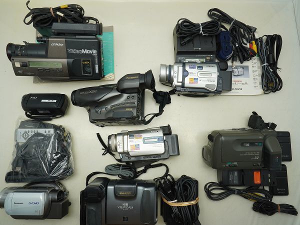 ★ビデオカメラなど★Victor/FUJIX/SONY/Panasonic/ 等 計:8点まとめ【ジャンク品】32820