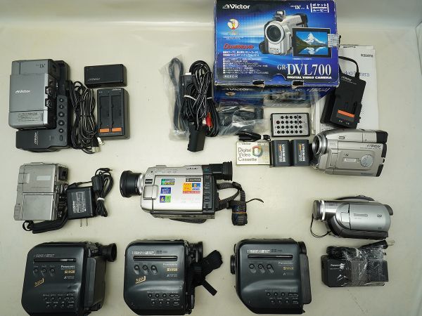 ★ビデオカメラなど★Panasonic/Victor/SONY/ 等 計:8点まとめ【ジャンク品】32816