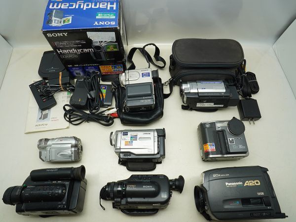★ビデオカメラなど★SONY/Panasonic/Victor/ 等 計:8点まとめ【ジャンク品】32813