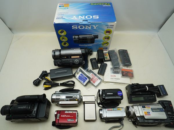 ★ビデオカメラなど★SONY/Victor/Kenko/Panasonic/ 等 計:8点まとめ【ジャンク品】32811
