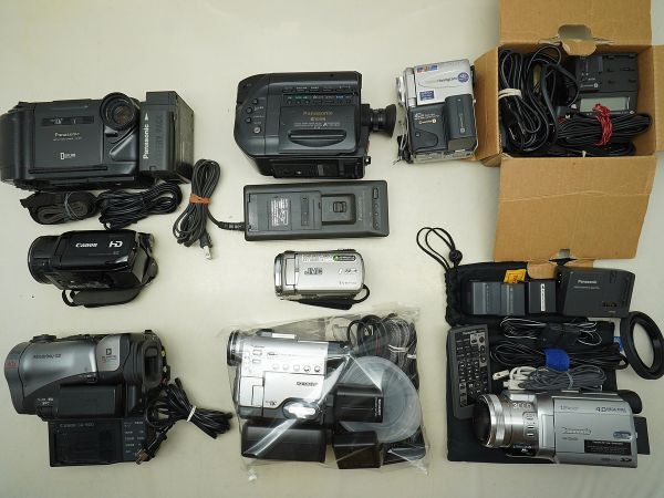 ★ビデオカメラなど★Canon/Panasonic/JVC/SONY/SHARP/ 等 計:8点まとめ【ジャンク品】32805