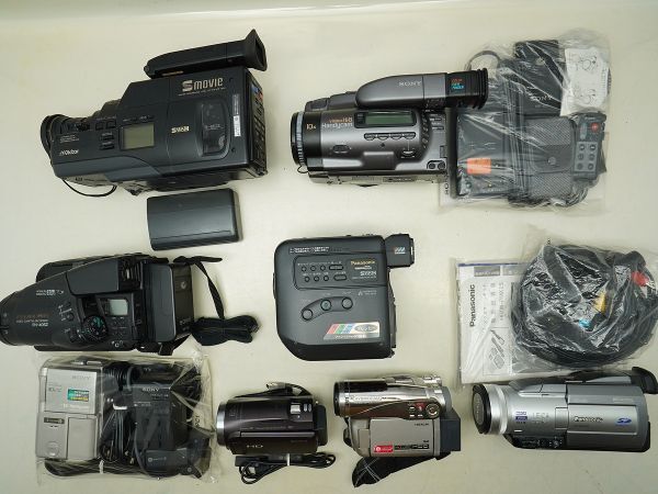 ★ビデオカメラなど★Panasonic/Victor/SONY/HITACHI/FUJIX/ 等 計:8点まとめ【ジャンク品】32804