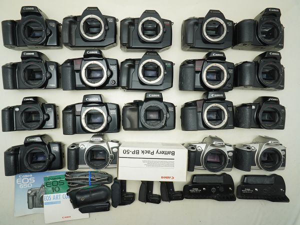 ★キヤノン AF一眼など★EOS 100/1000 S/1000QD/10QD/700QD/620/630/ 等 計:22点まとめ【ジャンク品】32785