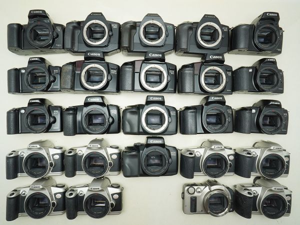 ★キヤノン AF一眼など★EOS 700QD/750QD/1000 S/100/1000QD/630/650/ 等 計:24点まとめ【ジャンク品】32784
