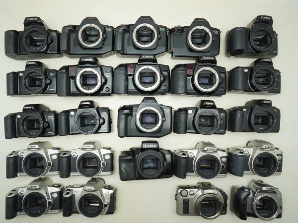 ★キヤノン AF一眼など★EOS 1000 S/630/650/10QD/1000QD/IXE/Kiss7/ 等 計:24点まとめ【ジャンク品】32783