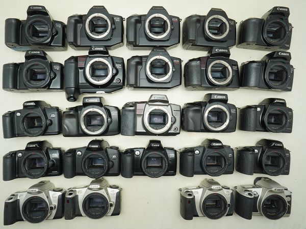 ★キヤノン AF一眼など★EOS 10QD/620/750QD/1000QD/650/1000 S/Kiss/ 等 計:24点まとめ【ジャンク品】32782