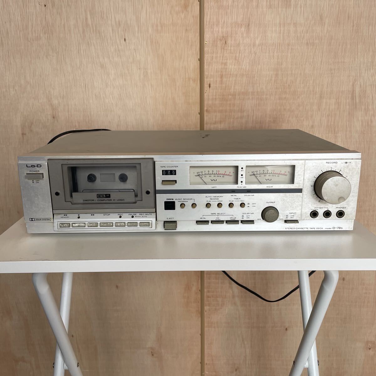 Lo-D D-78s 日立 STEREO CASSETTE TAPE DECK 80's ヴィンテージ オーディオ ステレオカセットデッキ