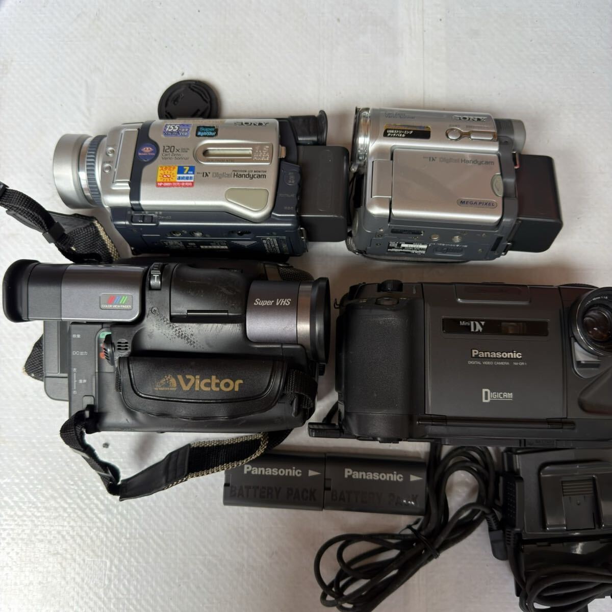 ビデオカメラ SONY ソニー Victor ビクター Panasonic パナソニックまとめ 4台 