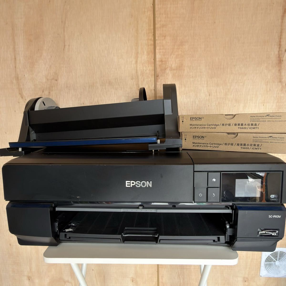 EPSON エプソン プロセレクションシリーズ SC-PX3V インクジェットプリンター A2ノビ対応 通電確認済 ロールペーパーユニット カートリッジ