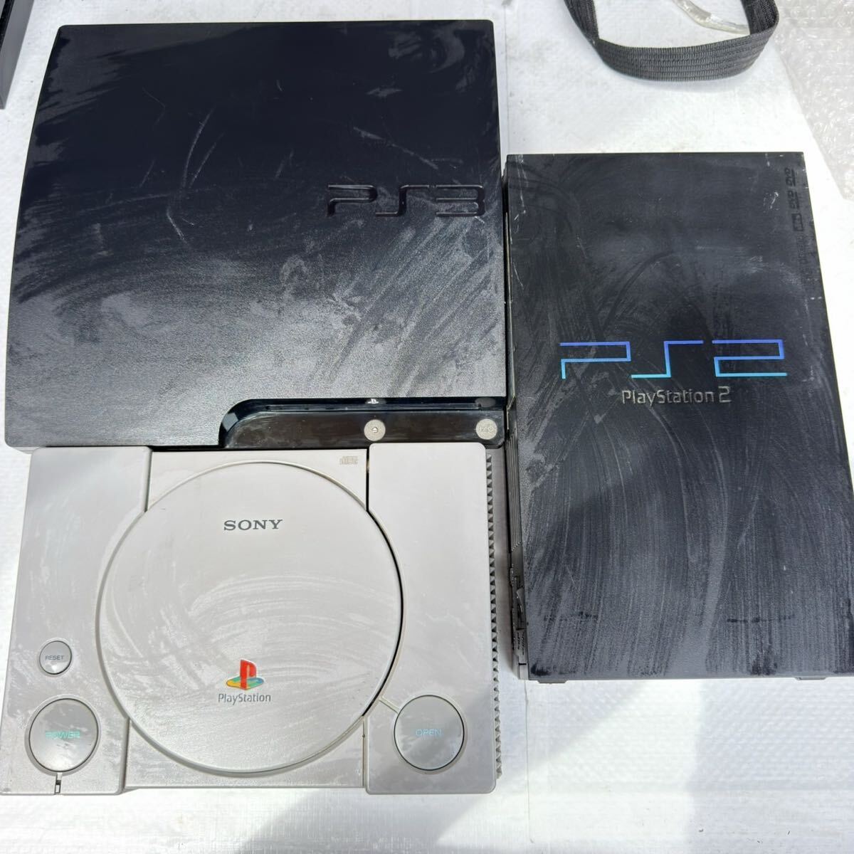SONY ソニー PlayStation プレイステーション PS1 SCPH-9000 PS2 SCPH-30000 PS3 CECH-2000A 本体のみ まとめ売り ゲーム機 プレステ