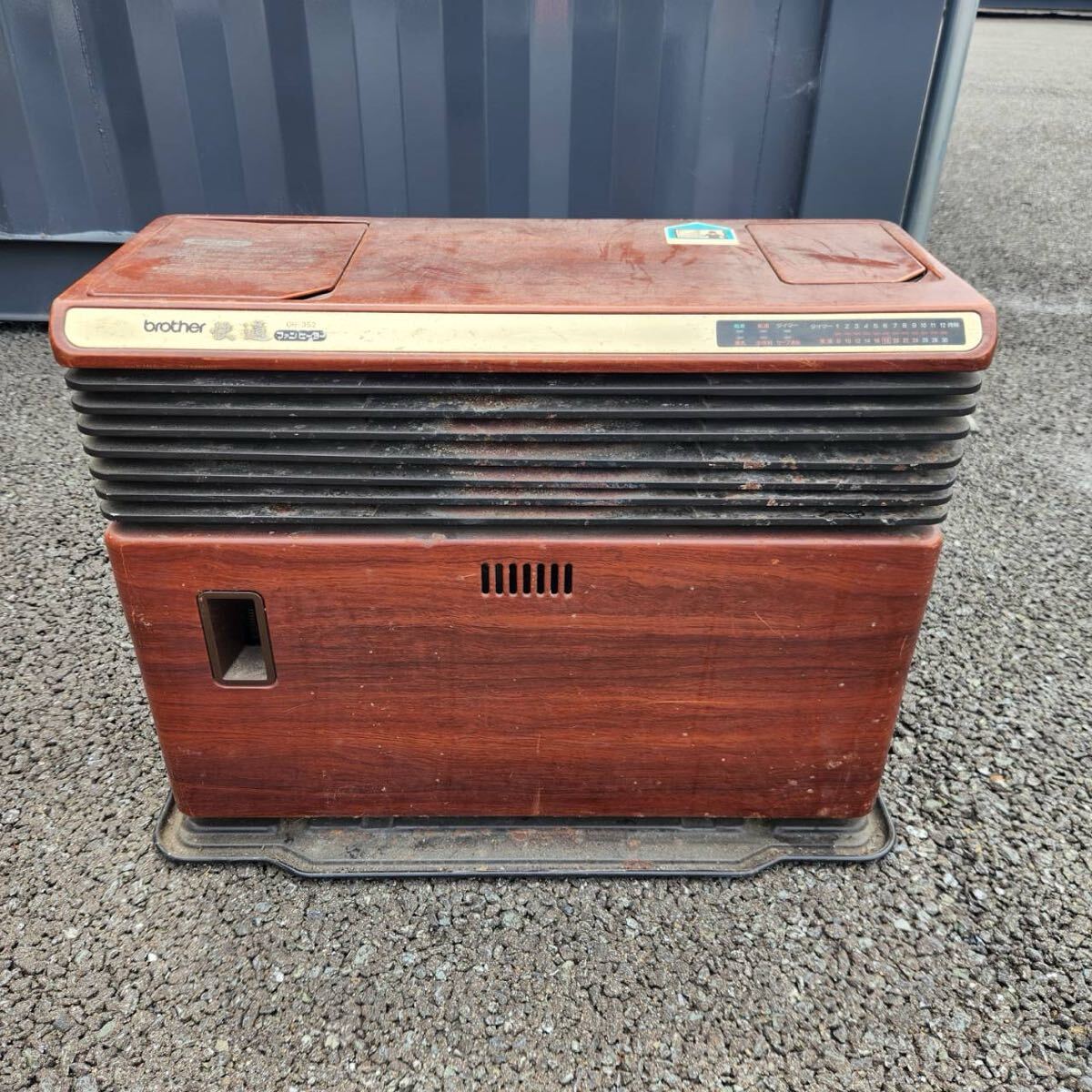 brother ブラザー 快適 ファンヒーター OH-352 石油ファンヒーター 暖房器具 ブラザー工業製 昭和レトロ 木目調