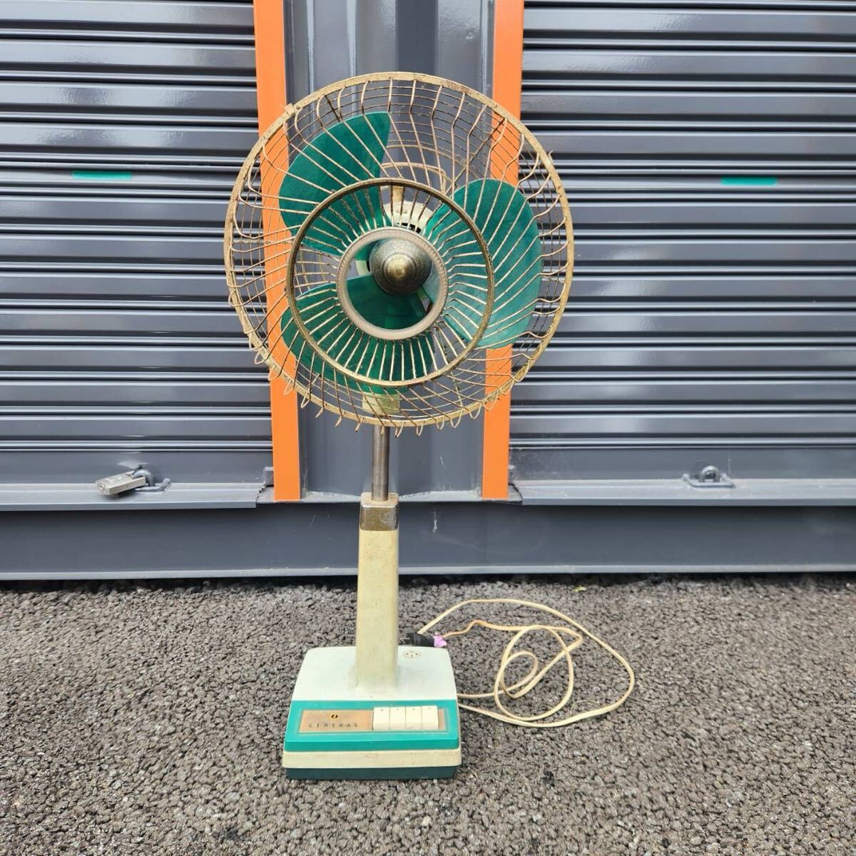 National ナショナル レトロ扇風機 GENERAL グリーン 昭和レトロ 当時物 扇風機 アンティーク