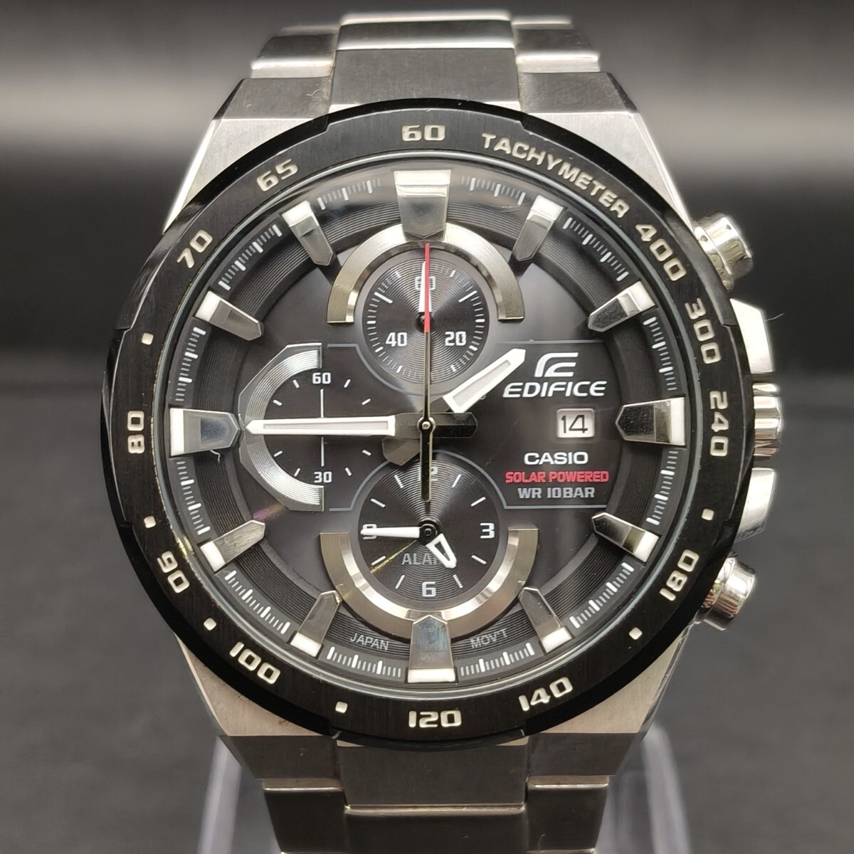 CASIO EDIFICE ソーラー クロノグラフ メンズ腕時計 不動品