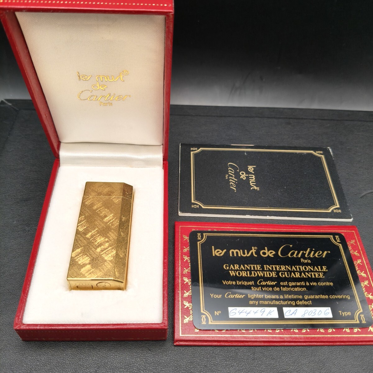 Cartier カルティエ ガスライター ローラー式 ゴールド 喫煙具【ジャンク品】