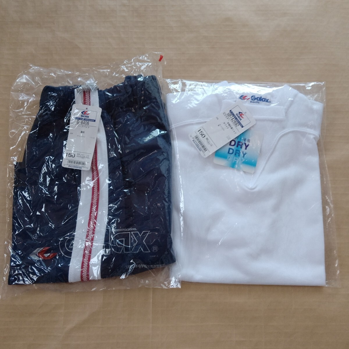 H964 Galax ギャレックス 体操服 上下セット 半袖シャツ ハーフパンツ 150cmサイズ 日本製　未使用　 体育着　