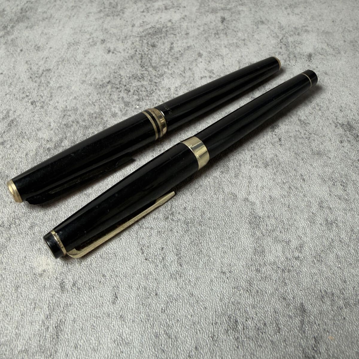 PLATINUM パイロット 万年筆 ペン先 18K 文具 ブラック