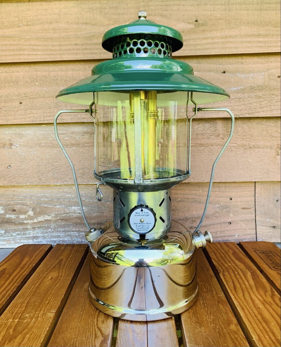 ★超美品！鏡面メッキ★ビッグハット★コールマン Coleman 228D ランタン 1949年 最終メッキタンク ビンテージ USA フルオーバーホール