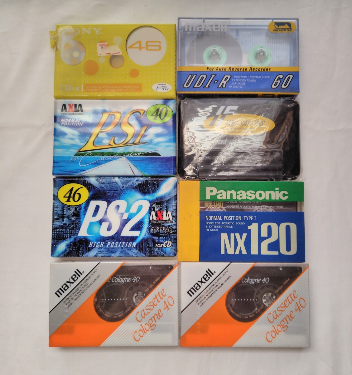 未開封　まとめて　8本　カセットテープ　音楽　録音　Panasonic　maxell 他