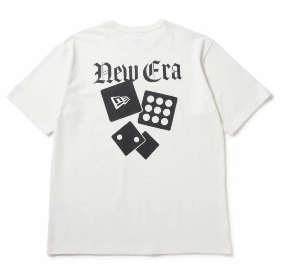 【新品】NEWERA ニューエラ 半袖 コットン Tシャツ 1920 Dice オフホワイト トップス 綿 XL　