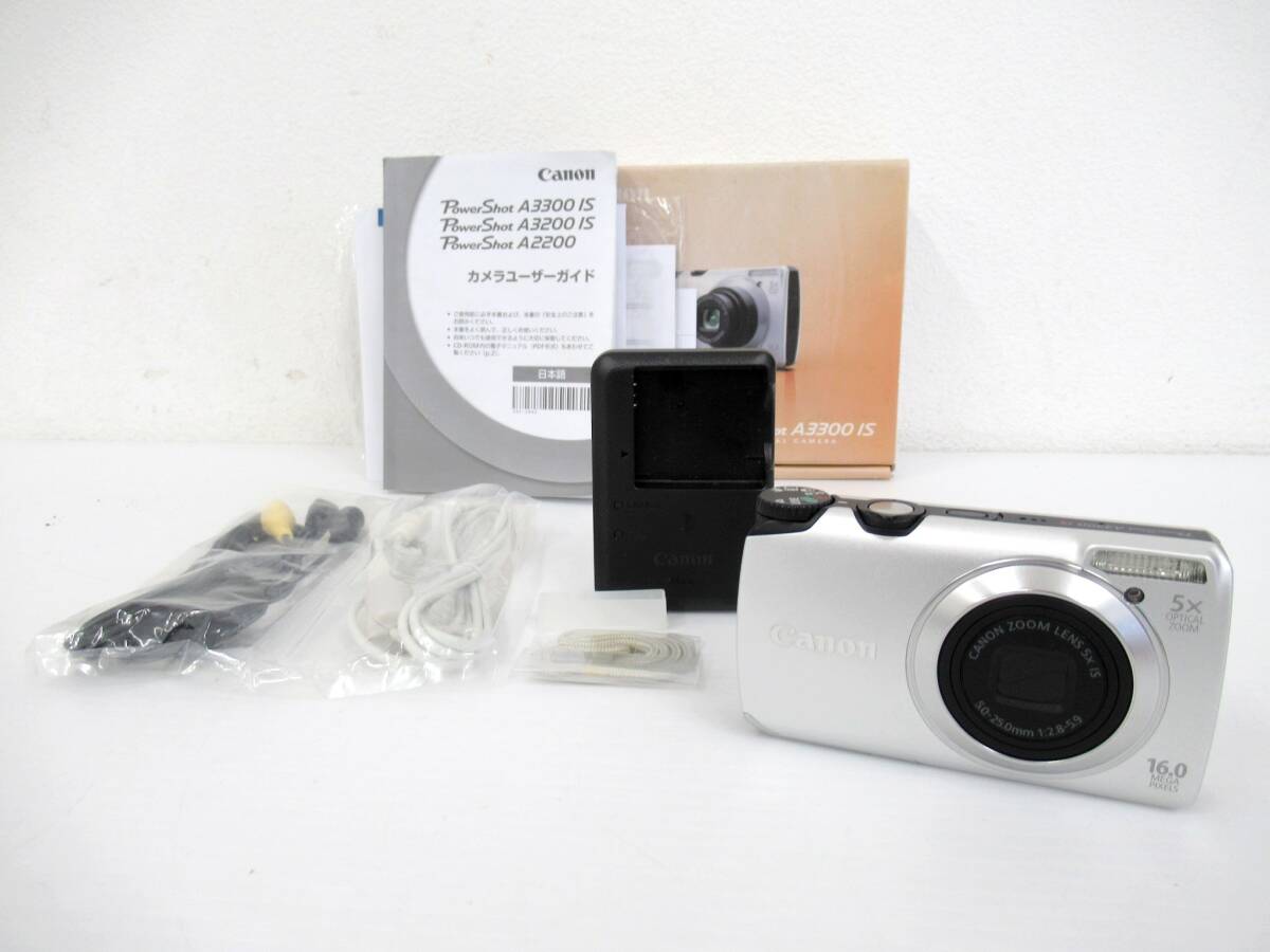 【Canon/キヤノン】未⑥31//Power Shot A3300IS/箱付き/付属品有り