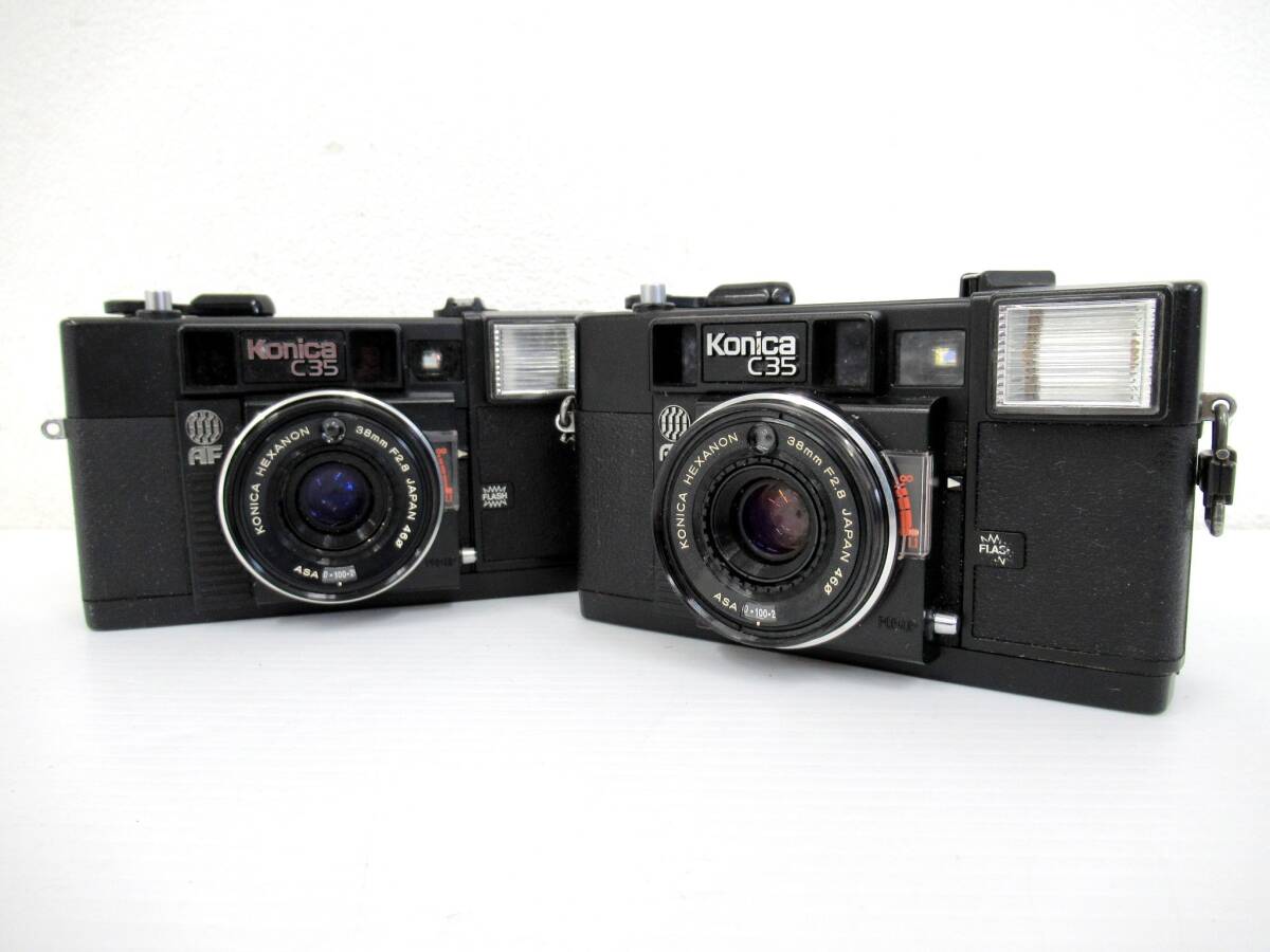【Konica/コニカ】未⑥24//C35 AF/2台まとめ/コンパクトフィルムカメラ