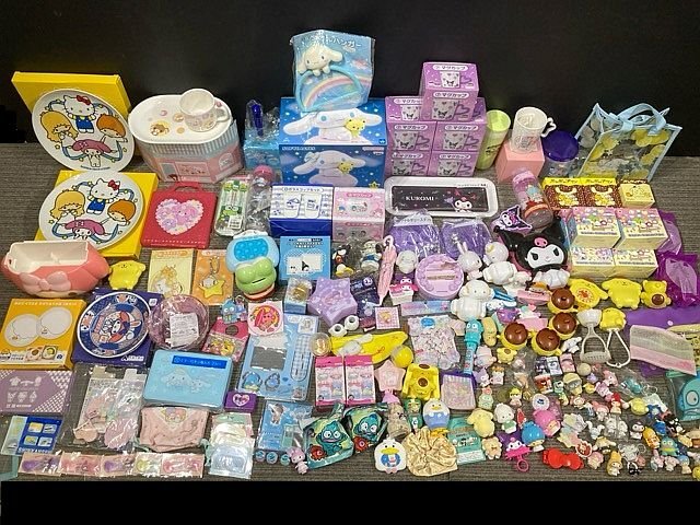 Y5665M サンリオ グッズ マイメロ シナモン クロミ けろっぴ プリン ミニチュア マスコット くじ ガチャガチャ レトロ 食器 まとめ
