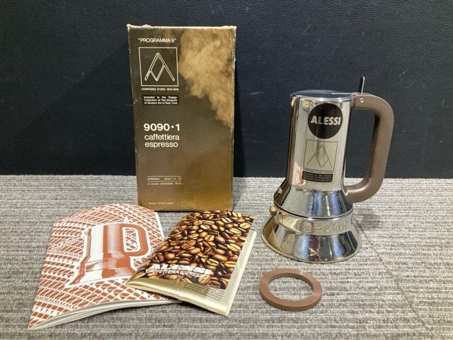 Y5655S ALESSI アレッシィ 9090 1 caffettiera espresso 直火式 エスプレッソ コーヒーメーカー 1カップ用 イタリア製