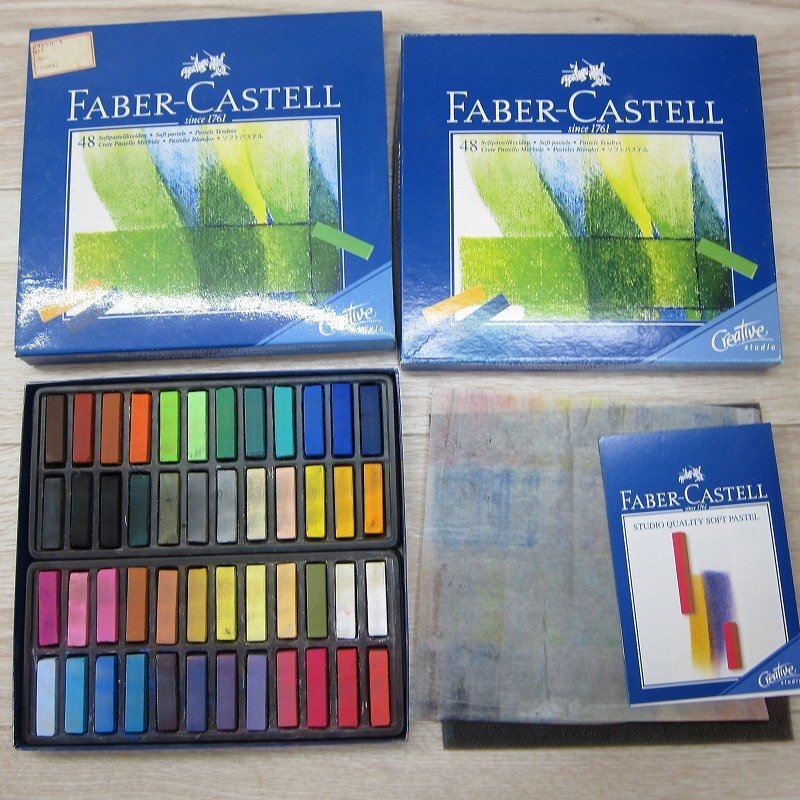 A7279R FABER-CASTELL ファーバーカステル ソフトパステル46色48本セット