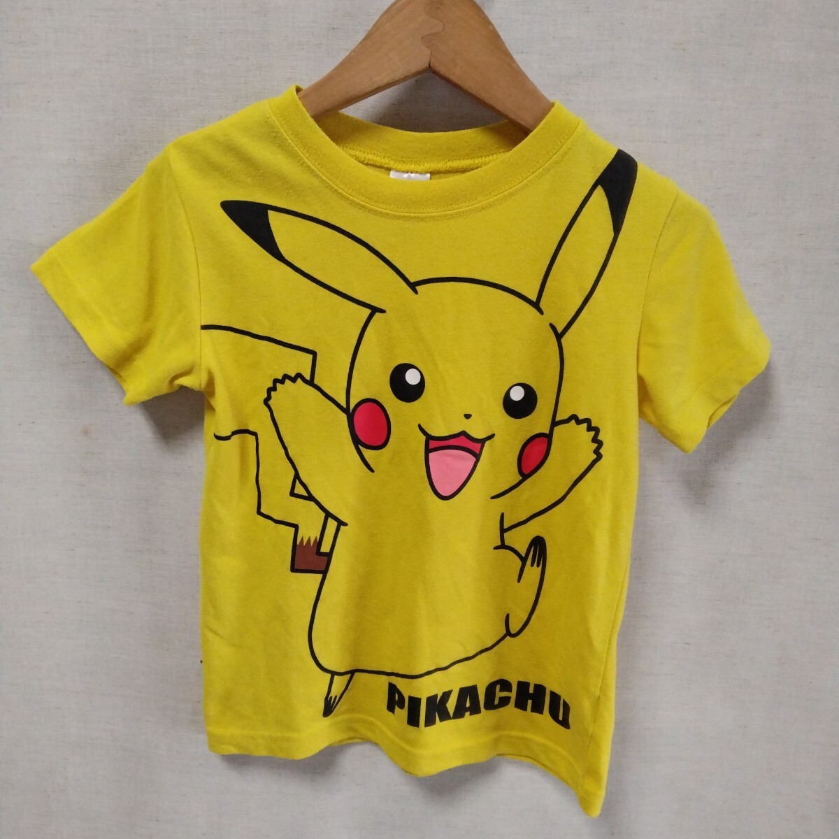 全国送料無料 ポケモン ピカチュウ 子供服 キッズ 半袖 黄色 Tシャツ 120