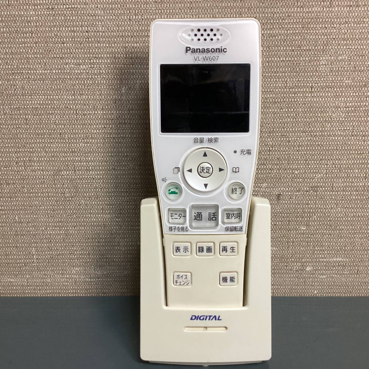 Panasonic ドアホン ワイヤレスモニター子機 VL-W607 充電台 ACアダプタ PQLV219JP 欠品 ジャンク品