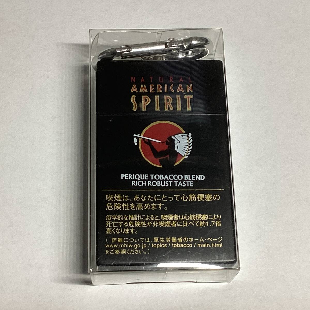 アメリカンスピリット アメスピ ペリック 携帯灰皿 カラビナ付き ノベルティ 非売品グッズ 未使用品