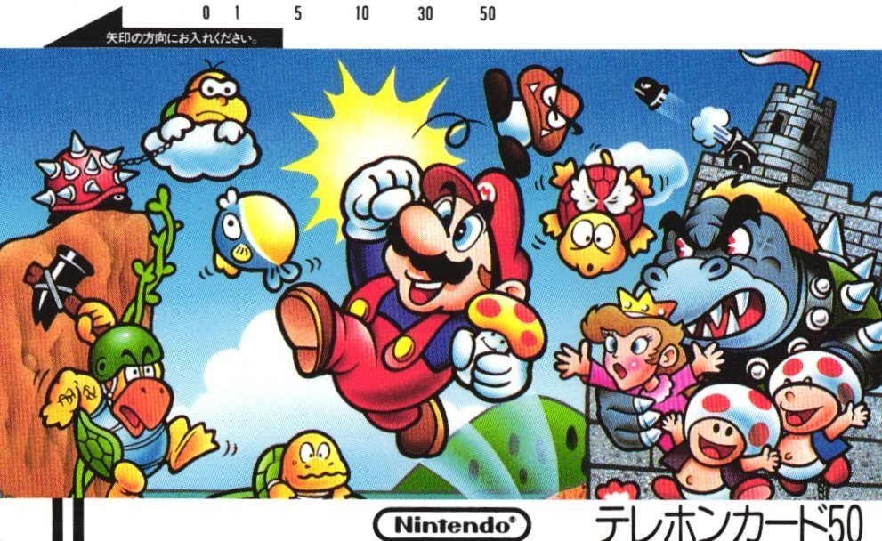 ★スーパーマリオブラザーズ　任天堂★テレカ５０度数未使用fs_196s16