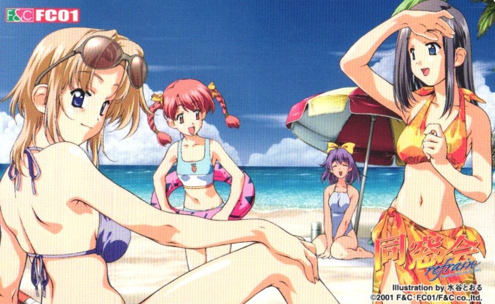 ★同窓会refrain　水谷とおる　F＆C・FC01　微擦れ有★テレカ５０度数未使用mo_164