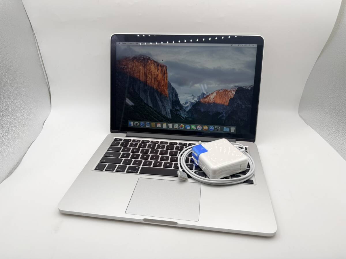 良品 Apple MacBook Pro Retina 13インチ Early 2015 Core i5 2.7GHz メモリ8GB SSD128GB 充放電74回 新品の充電器セット 簡易検査品