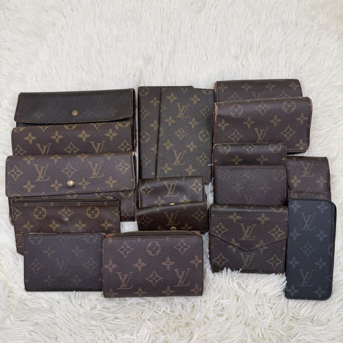 1円 まとめ売り ジャンク ルイヴィトン LOUIS VUITTON 17点 財布 キーケース モノグラム 二つ折り 長財布 コインケース シガレット 大量