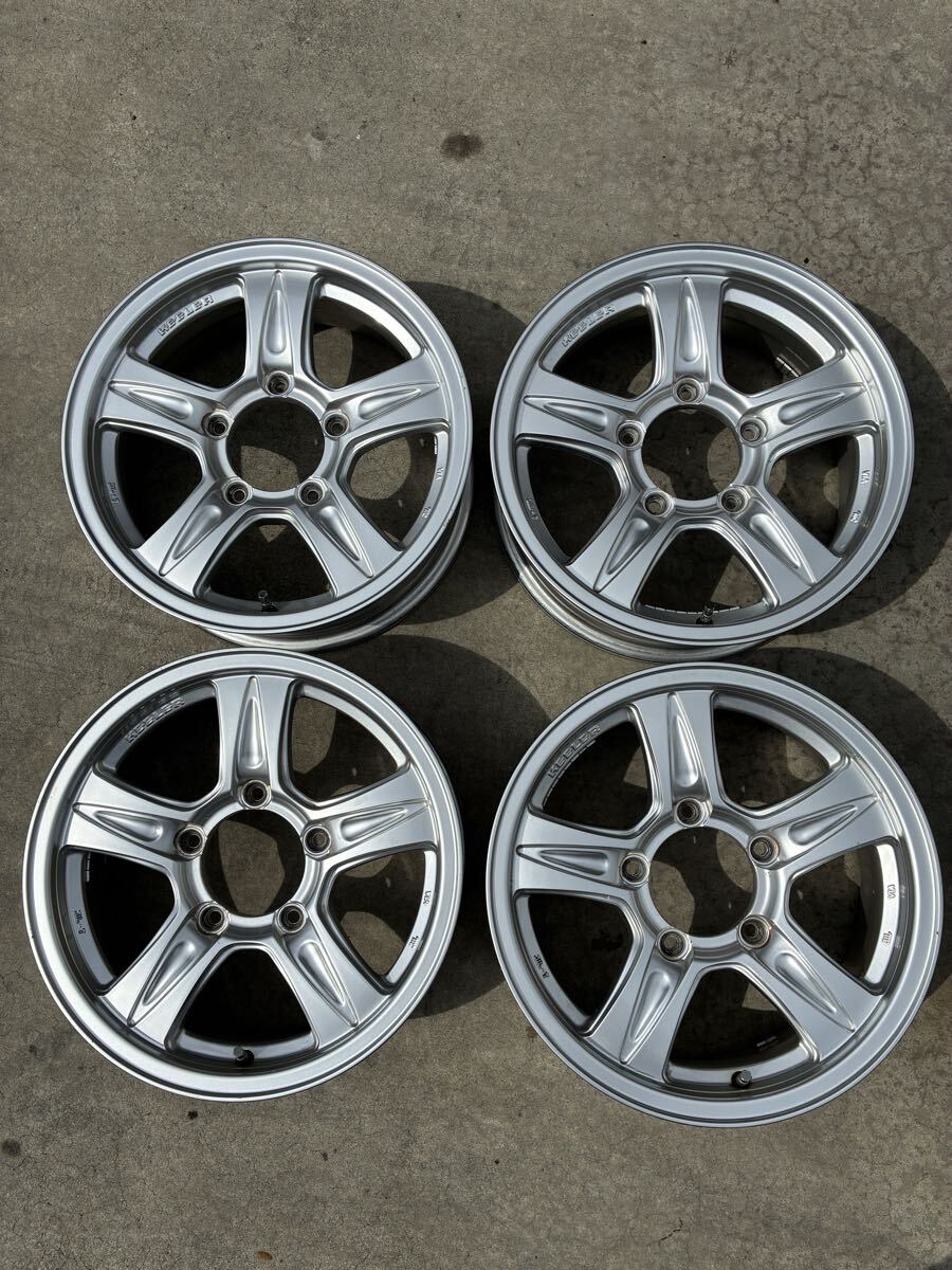 WEDS KEELER アルミホイール 4本セット 165.5J ジムニー　一JA11 JA23 JA64等