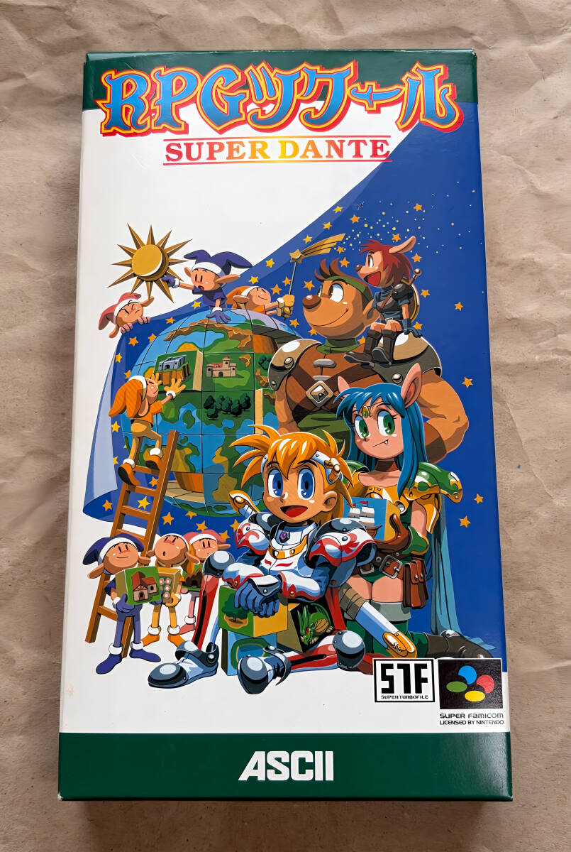 SFC RPGツクール SUPER DANTE 箱・説明書あり スーパーファミコン RPG制作 アスキー