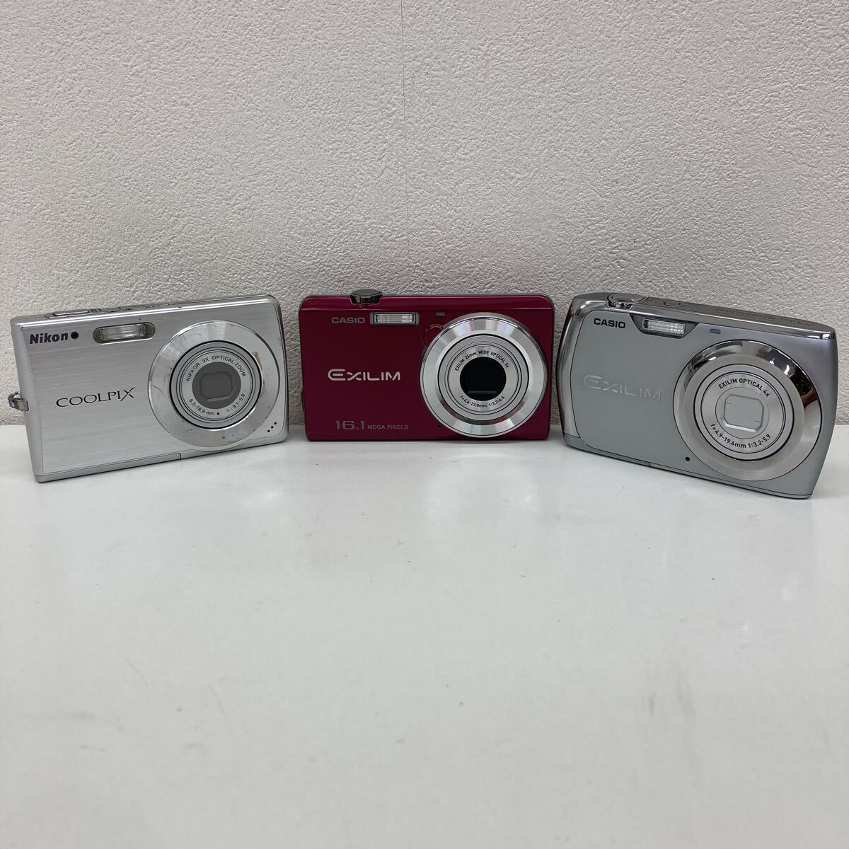 【X3400-j】 カメラ デジカメ　3点 まとめ CASIO EXILIM EX-Z370 EX-ZS12 Nikon COOLPIX S200