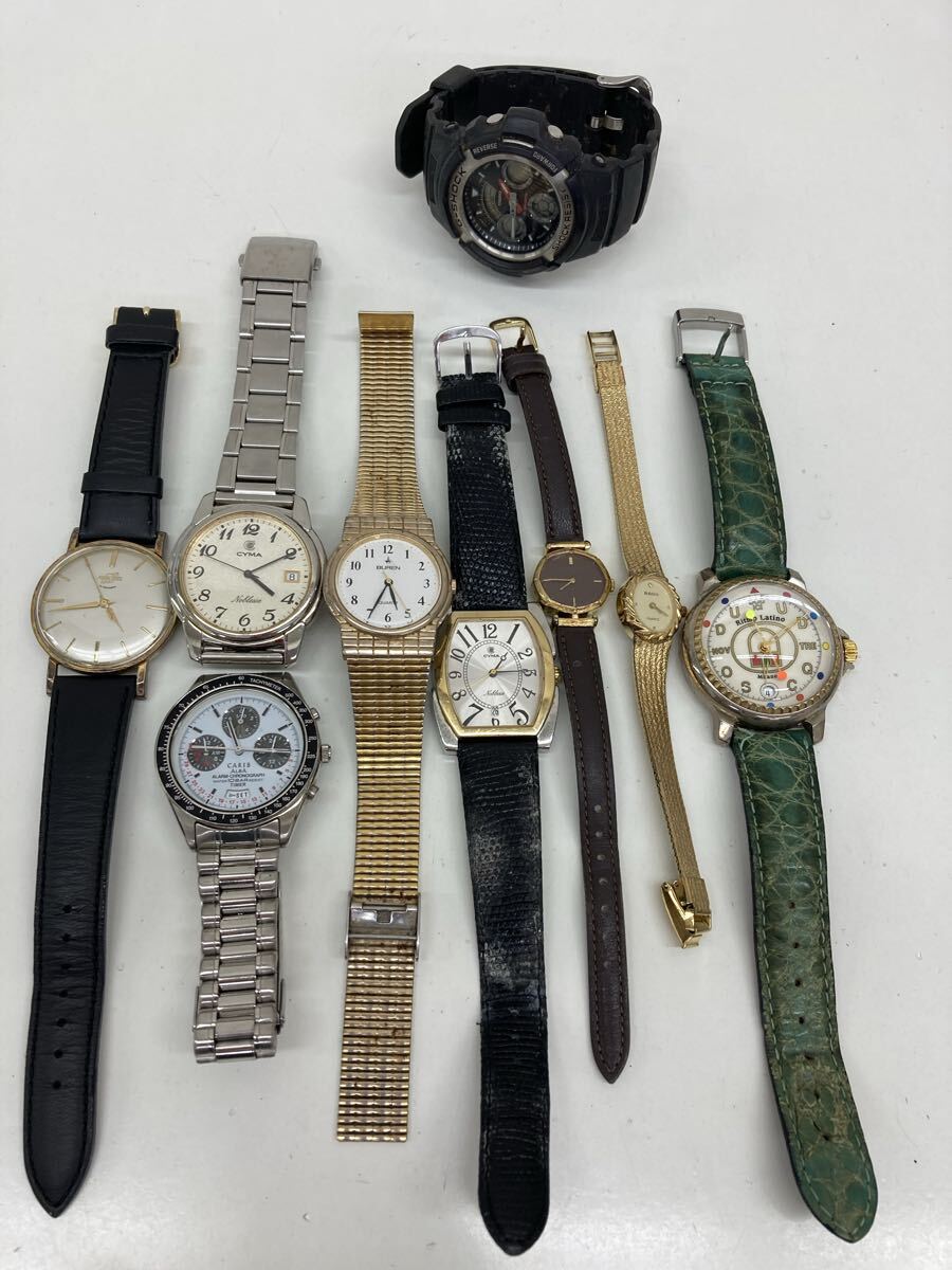 【H2969-i】時計 腕時計　9点 まとめ SEIKO ALBA BUREN CYMA ritmo latino CASIO ENICAR など　noblesse G-SHOCK RADO CARIB セイコー