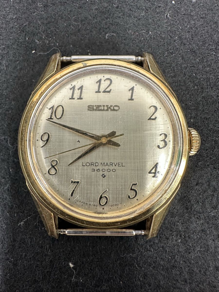 【AK3405-i】 腕時計 SEIKO LORD MARVEL 36000 5740-8000 セイコー ロードマーベル 手巻き 稼働品 フェイスのみ