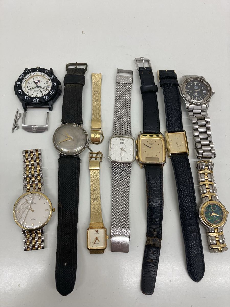【P3419-i】時計 腕時計　9点 まとめ SEIKO elgin LUMI NOX pierre cardin など　DOLCE セイコー