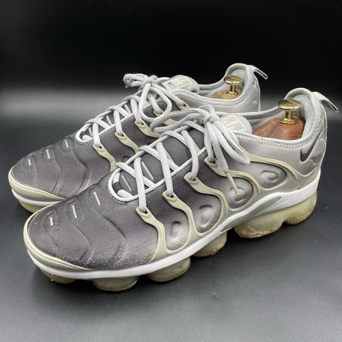【ナイキ/エア ヴェイパーマックス プラス/924453-007】ハイテクスニーカー！28cm/ウルフグレー/衝撃プライス！ジャンク品・8/13