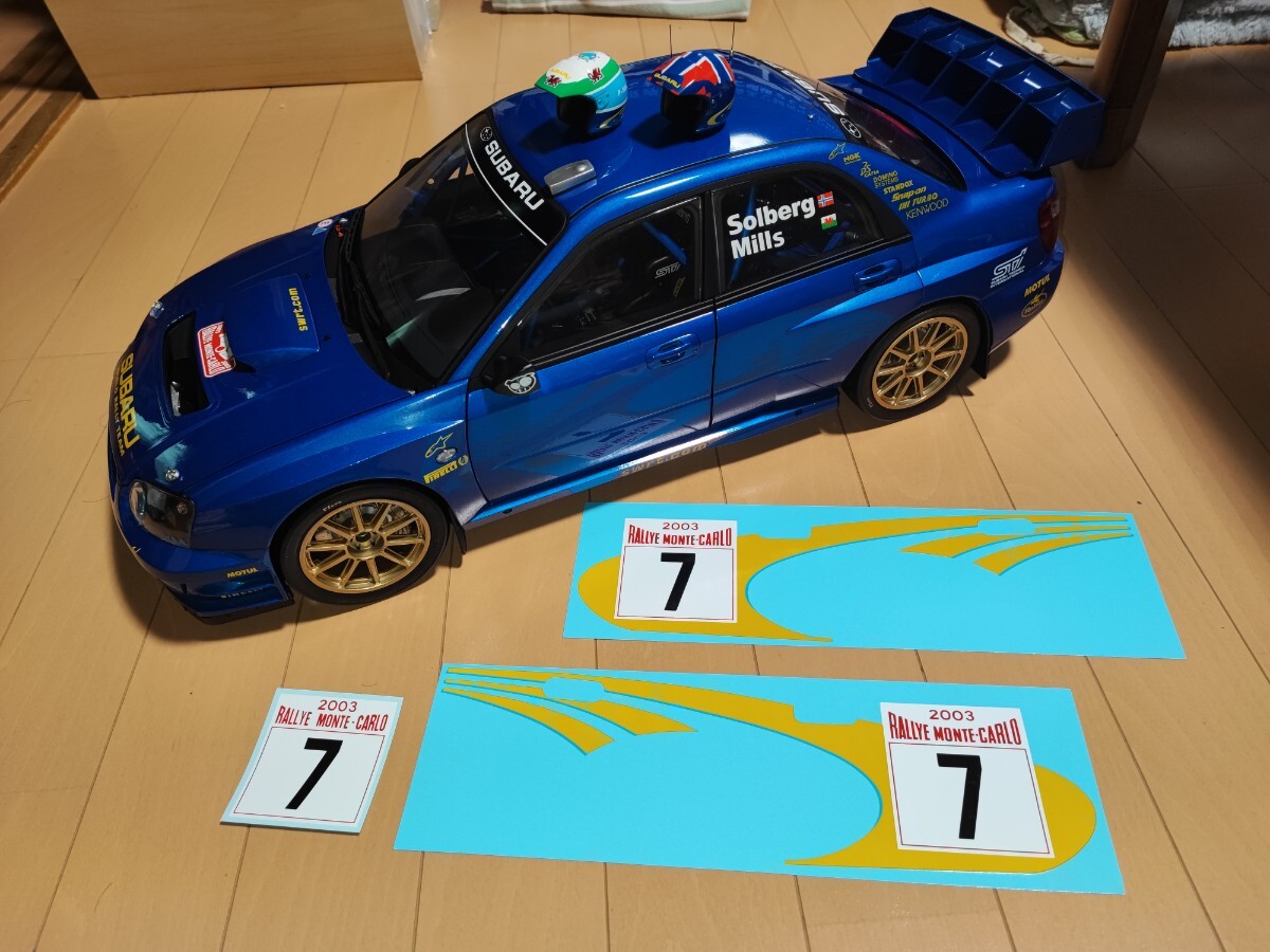 アシェット　スバル　インプレッサ　wrc2003 完成品　1/8　プロ依頼製作品　impreza 22b SUBARU hachette モデルカー　即決あり