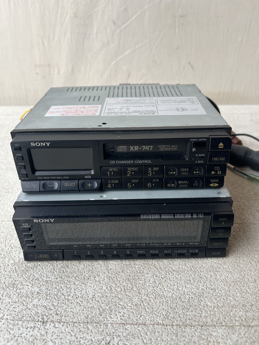 ソニー カセットデッキ XR-747 XE-747 動作未確認 ジャンク品扱い 80サイズ