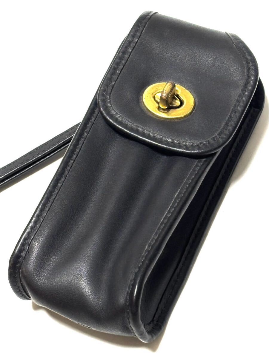 COACH コーチ ポーチ オールドコーチ ターンロック グローブレザー 