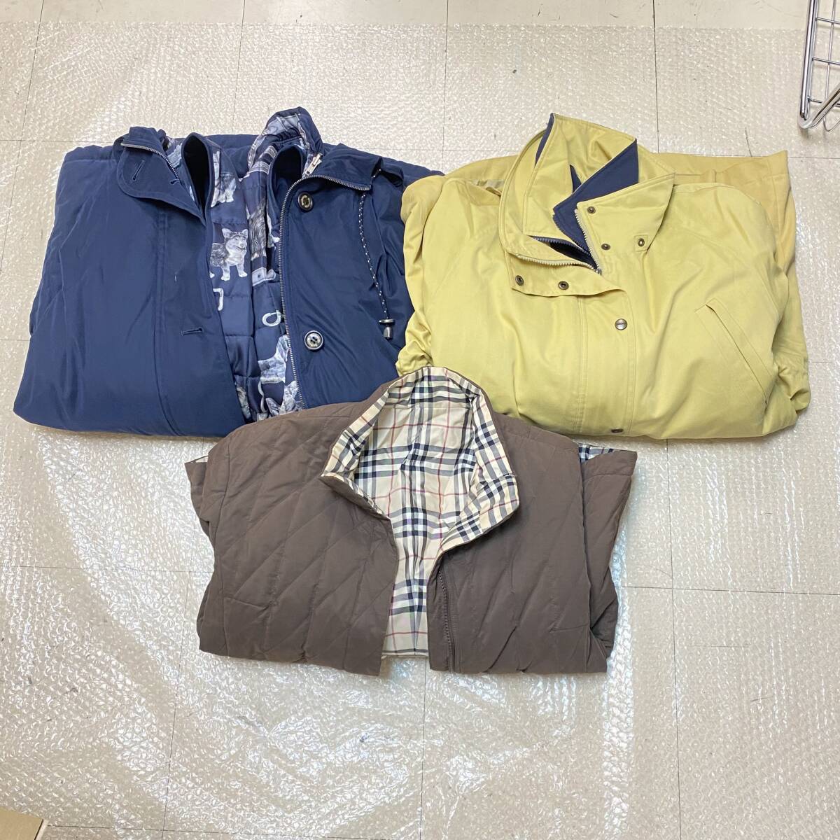 『TJ6』ブランド衣類　Burberry　バーバリー　アウター　まとめ3点　ノバチェック　キルティング　現状品
