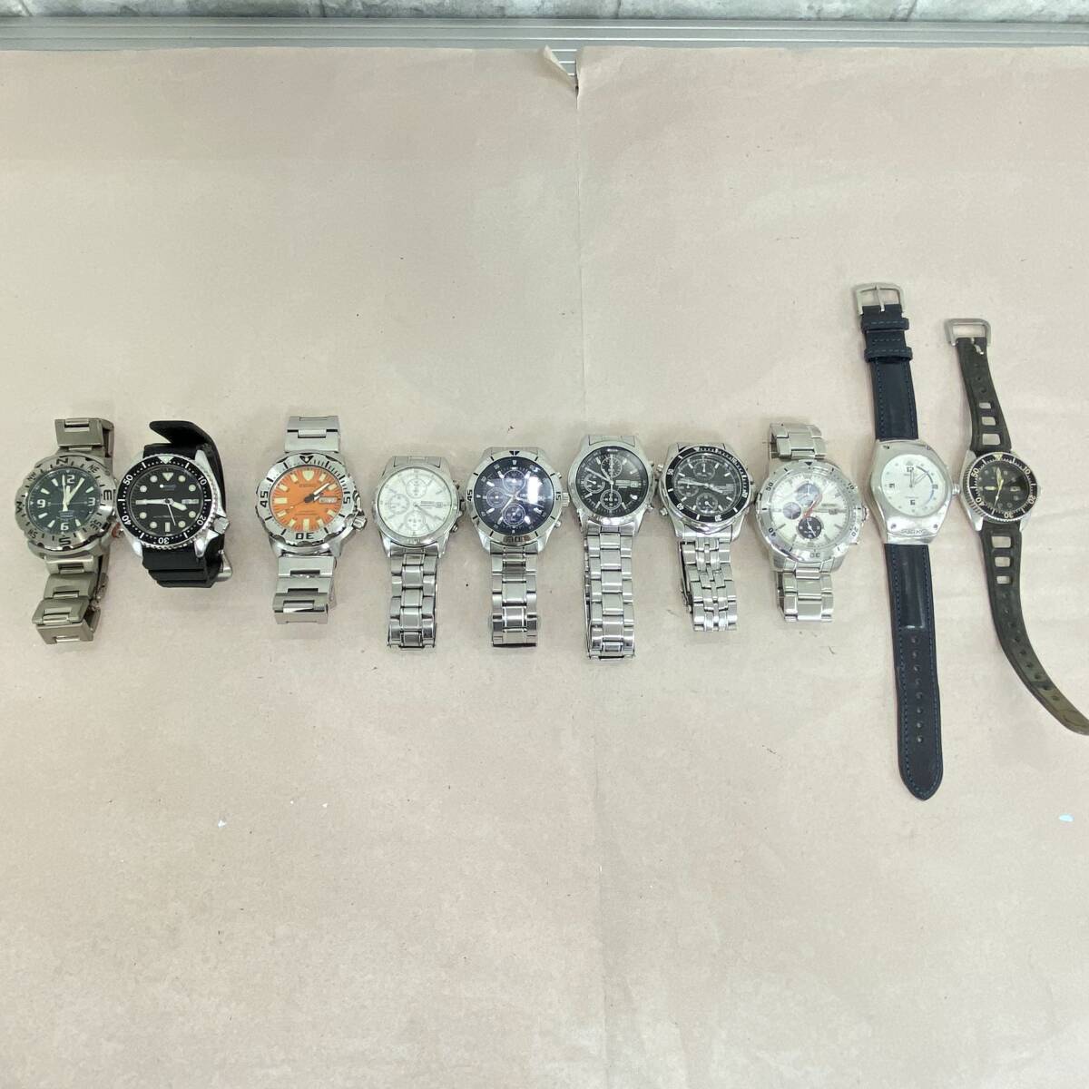 『F9』時計　稼動品あり　SEIKO　セイコーｘ10　キネティック/ダイバー/クロノグラフ/パーペチュアルカレンダー/クォーツ/他　現状