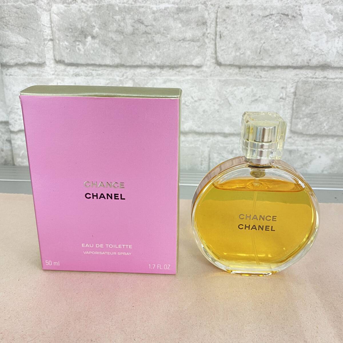 『②L1』香水　CHANEL　シャネル　チャンス　オードトワレ　50m　約139ｇ　箱付き　現状品